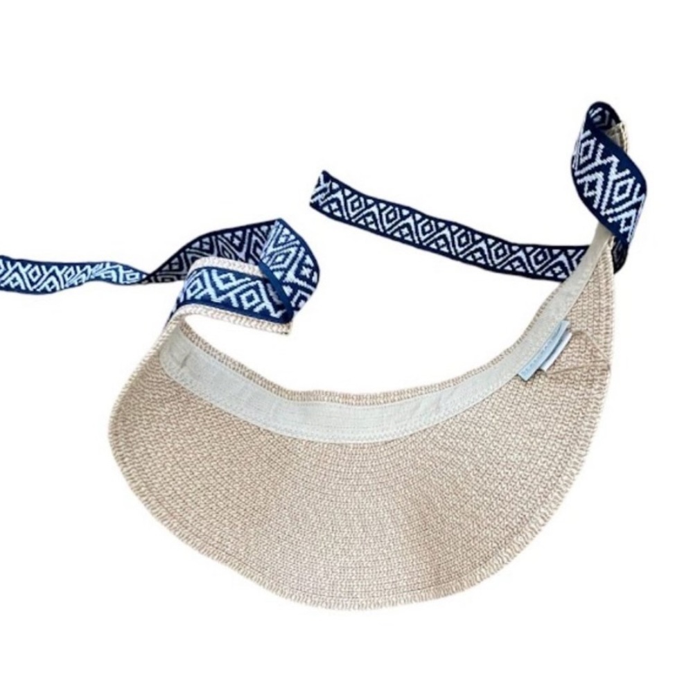 SEA & GRASS Straw Visor with Ribbon - Picture 4 of 12